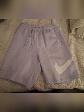 Nike Men’s Lavender Athletic Shorts with White Swoosh